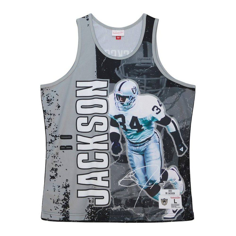 Bo Jackson  1990 Player Burst Tank Top - Las Vegas Raiders