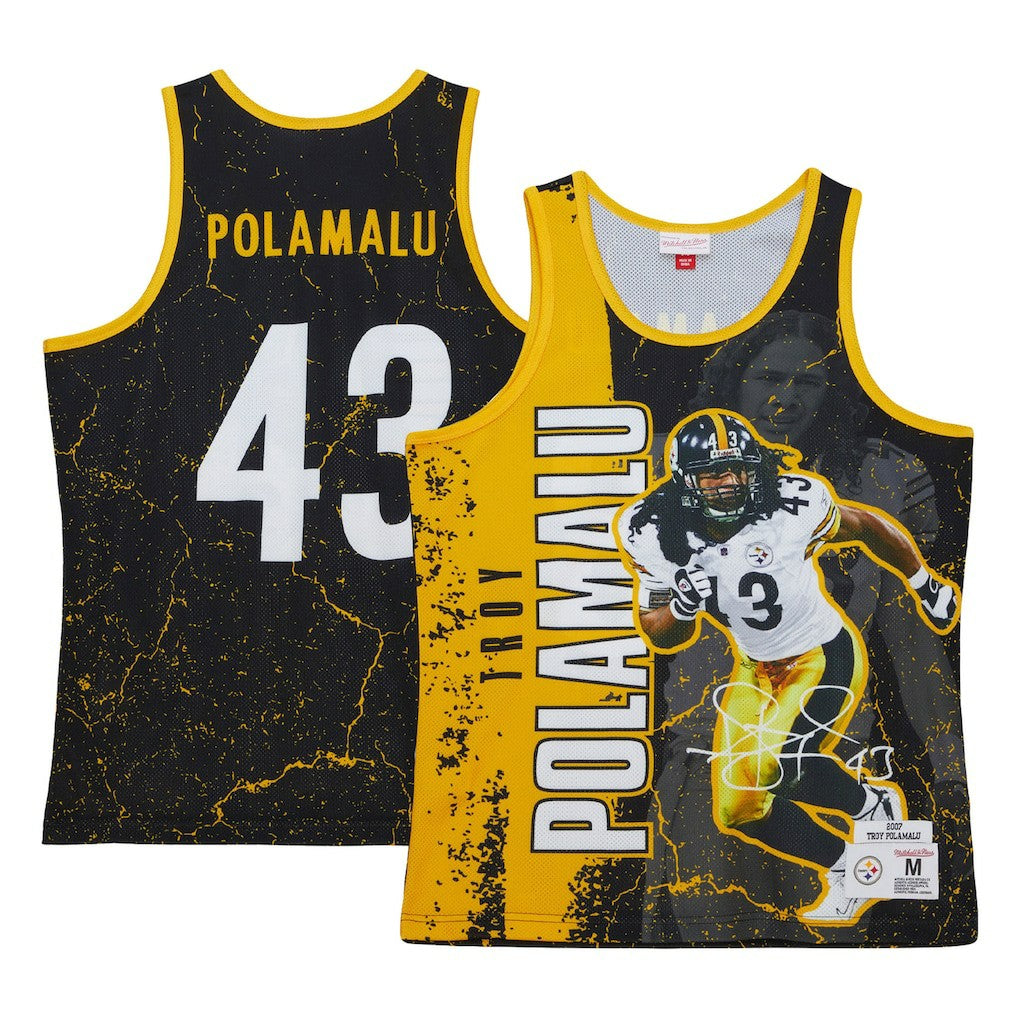 Troy Polamalu  2007 Player Burst Tank Top - Pittsburgh Steelers