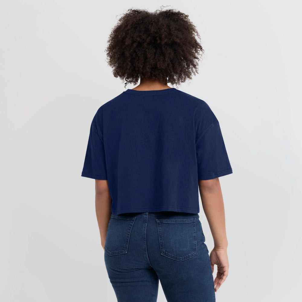 MLB Atlanta Braves Fanatics Women's Elements Super Soft Boxy Cropped T-Shirt