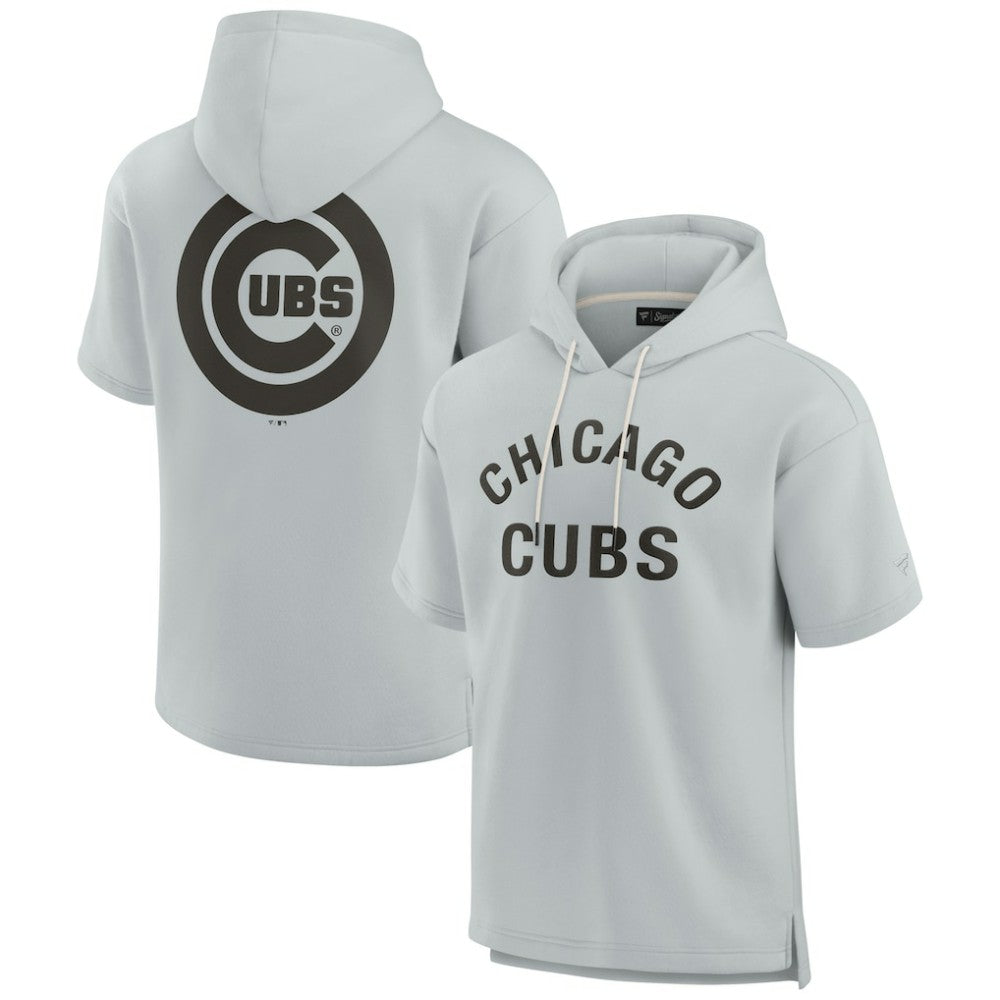 MLB Chicago Cubs Fanatics Unisex Elements Super Soft Fleece Short Sleeve Pullover Hoodie