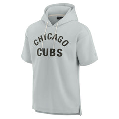 MLB Chicago Cubs Fanatics Unisex Elements Super Soft Fleece Short Sleeve Pullover Hoodie