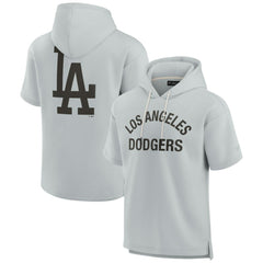 MLB Los Angeles Dodgers Fanatics Unisex Elements Super Soft Fleece Short Sleeve Pullover Hoodie