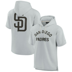 MLB San Diego Padres Fanatics Unisex Elements Super Soft Fleece Short Sleeve Pullover Hoodie