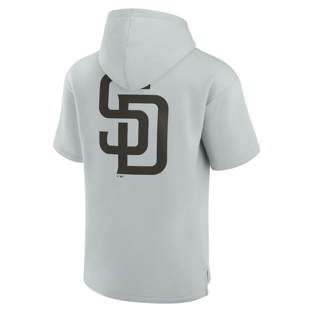 MLB San Diego Padres Fanatics Unisex Elements Super Soft Fleece Short Sleeve Pullover Hoodie