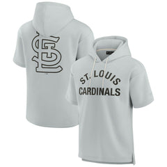 MLB St. Louis Cardinals Fanatics Unisex Elements Super Soft Fleece Short Sleeve Pullover Hoodie