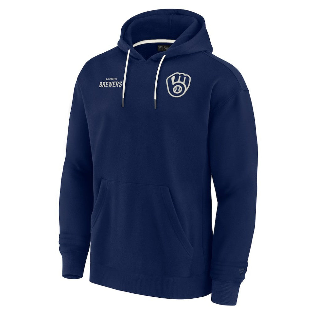 MLB Milwaukee Brewers Fanatics Unisex Elements Super Soft Fleece Pullover Hoodie