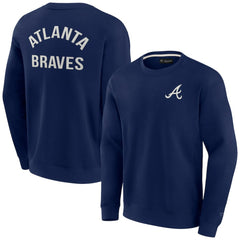 MLB Atlanta Braves Fanatics Unisex Super Soft Pullover Crew Sweatshirt