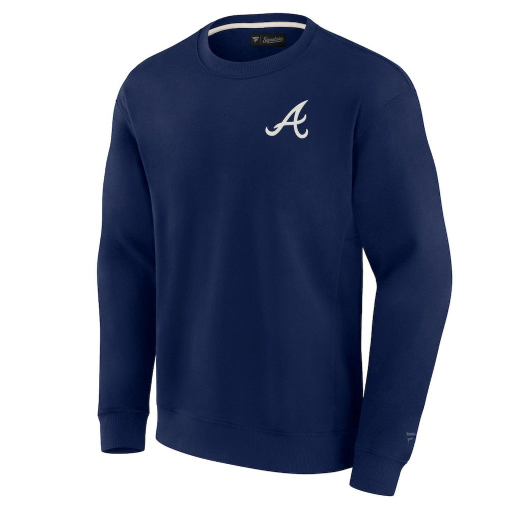 MLB Atlanta Braves Fanatics Unisex Super Soft Pullover Crew Sweatshirt