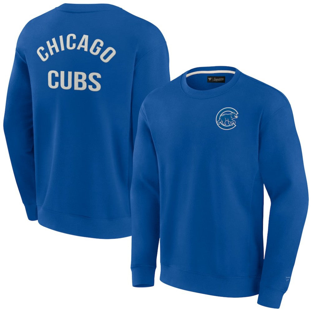 MLB Chicago Cubs Fanatics Unisex Super Soft Pullover Crew Sweatshirt