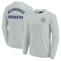 MLB Milwaukee Brewers Fanatics Unisex Elements Super Soft Long Sleeve T-Shirt