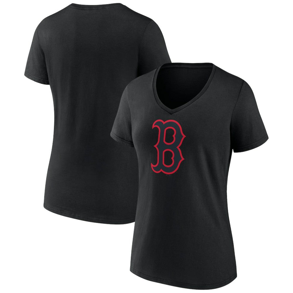 MLB Boston Red Sox Women's Rough Diamond V-Neck T-Shirt