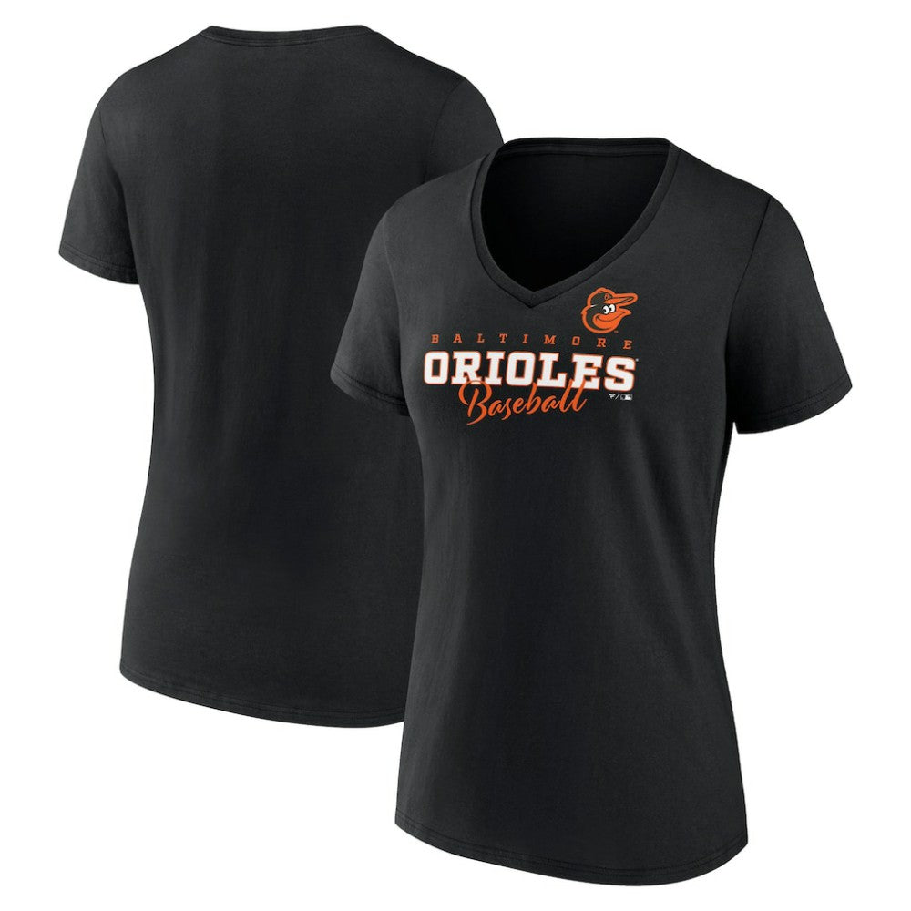 MLB Baltimore Orioles Women's Back In Business V-Neck T-Shirt
