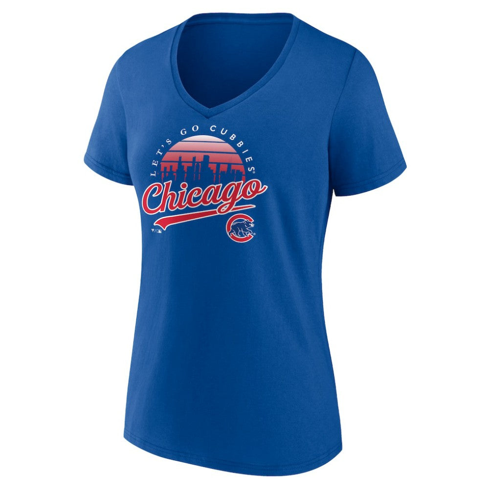 MLB Chicago Cubs Women's One Champion V-Neck T-Shirt