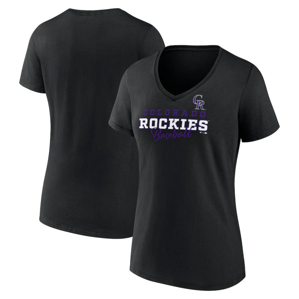 MLB Colorado Rockies Women's Back In Business V-Neck T-Shirt