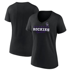 MLB Colorado Rockies Women's Back In Business V-Neck T-Shirt
