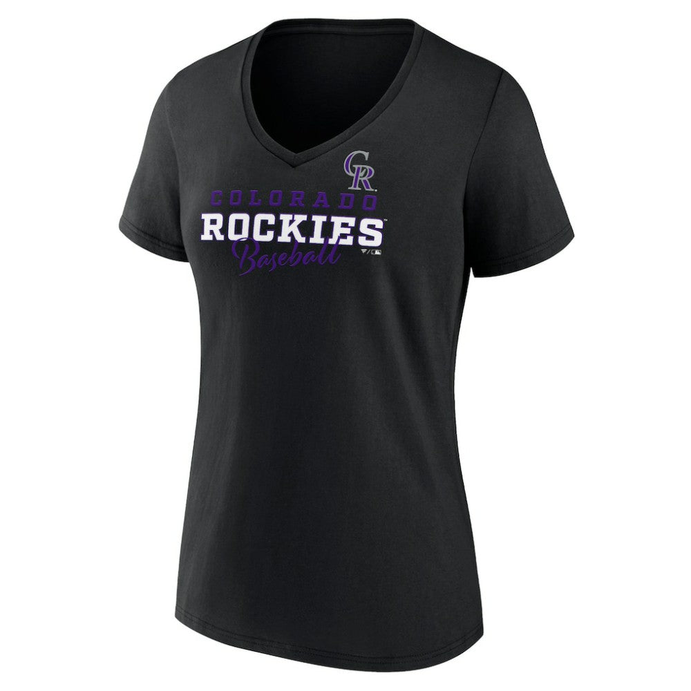MLB Colorado Rockies Women's Back In Business V-Neck T-Shirt