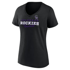 MLB Colorado Rockies Women's Back In Business V-Neck T-Shirt