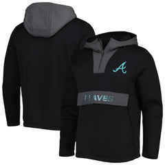 MLB Atlanta Braves Levelwear Ruckus Quarter-Zip Hoodie