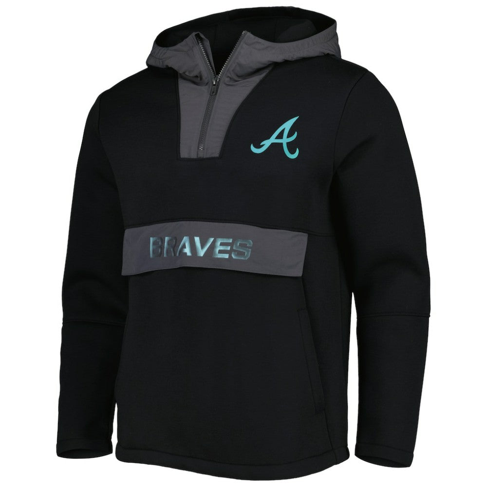 MLB Atlanta Braves Levelwear Ruckus Quarter-Zip Hoodie
