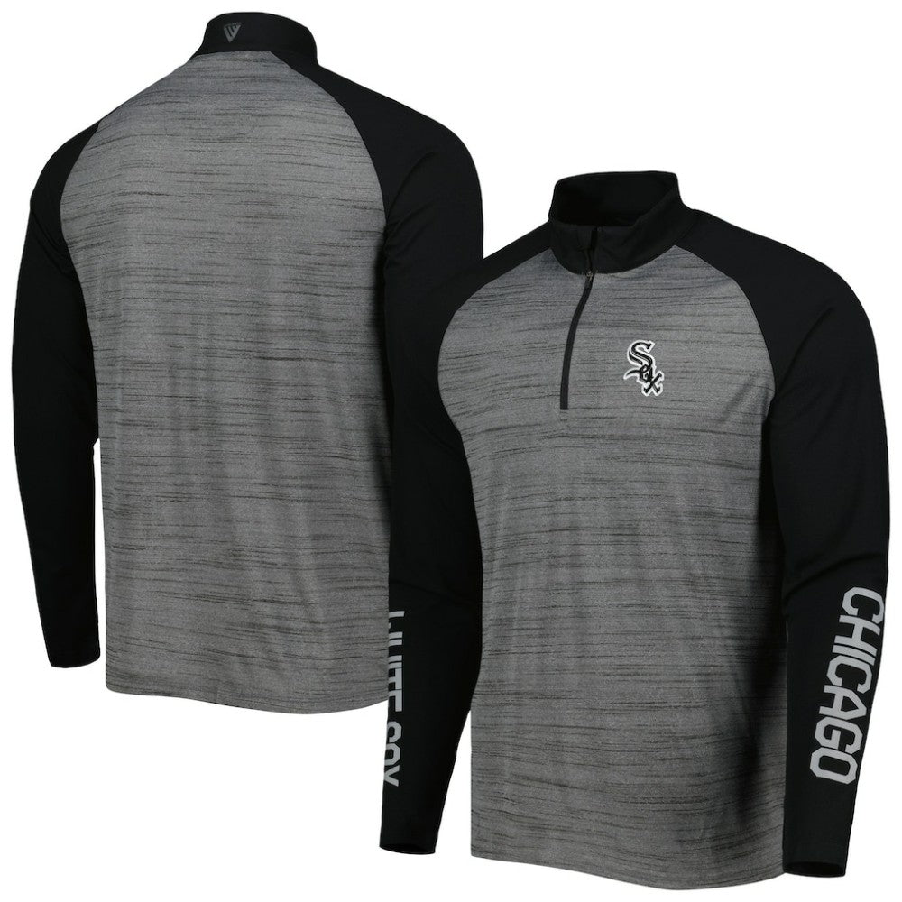 MLB Chicago White Sox Levelwear Vandal Raglan Quarter-Zip Top