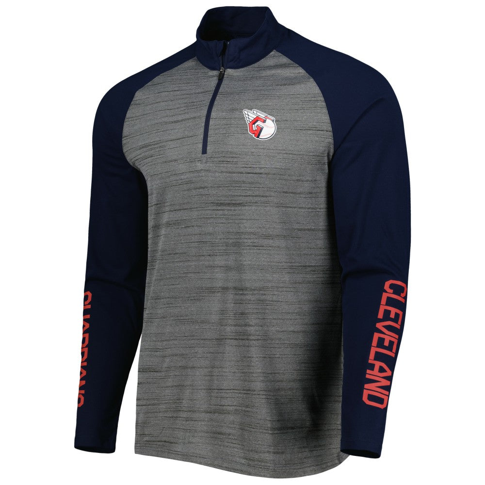 MLB Cleveland Guardians Levelwear Vandal Raglan Quarter-Zip Top