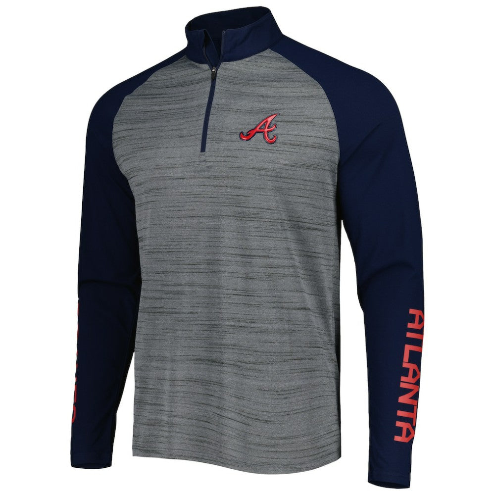 MLB Atlanta Braves Levelwear Vandal Raglan Quarter-Zip Top