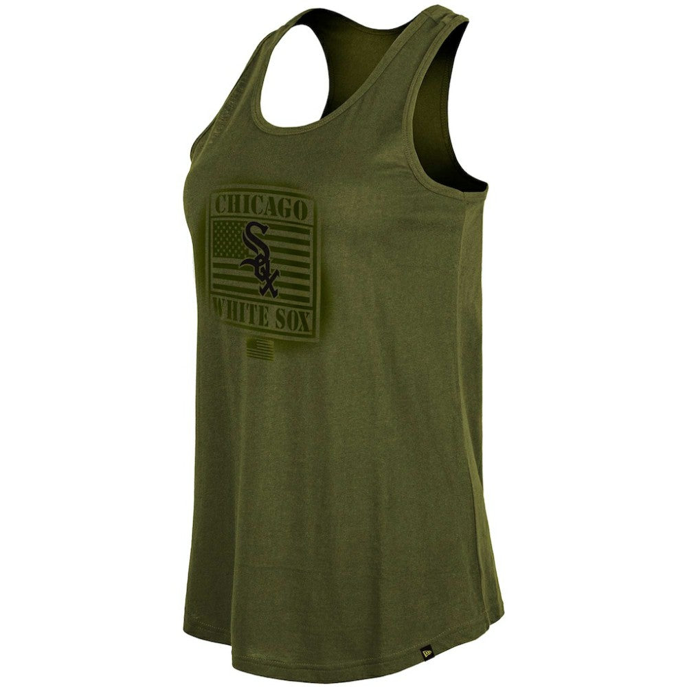 MLB Chicago White Sox New Era Women's 2023 Armed Forces Day Racerback Tank Top
