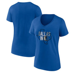 NBA Dallas Mavericks Women's Core Hometown Launch V-Neck T-Shirt sale