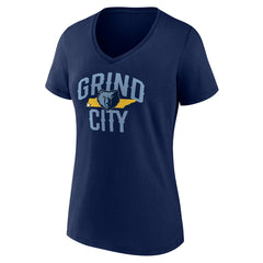 NBA Women's Navy Memphis Grizzlies Core Hometown V-Neck T-Shirt discount