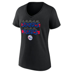 NBA Women's Black Philadelphia 76ers Core Hometown V-Neck T-Shirt online