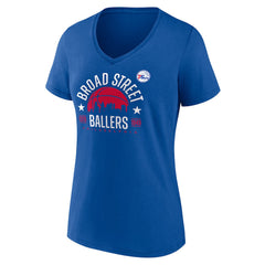 NBA Philadelphia 76ers Women's Core Hometown Launch V-Neck T-Shirt