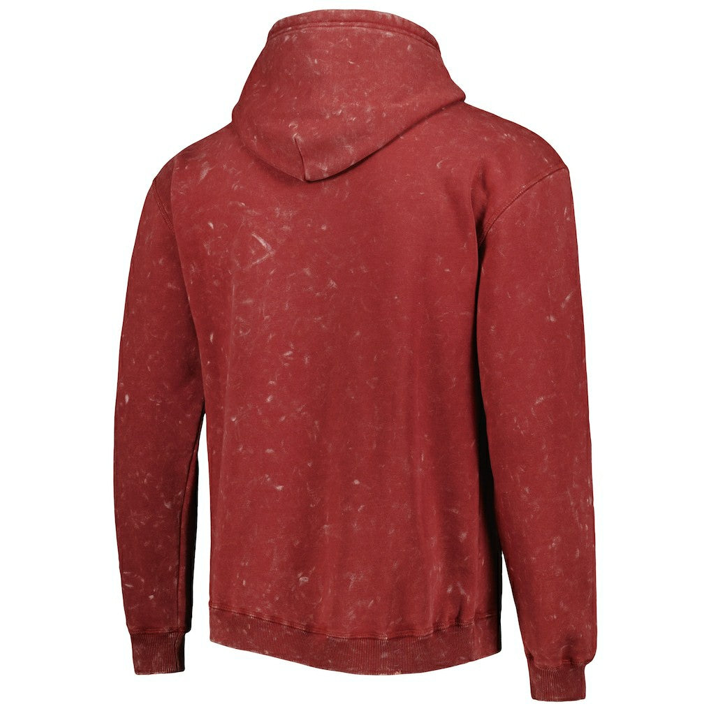 NBA Chicago Bulls The Wild Collective Unisex Tonal Acid Wash Pullover Hoodie