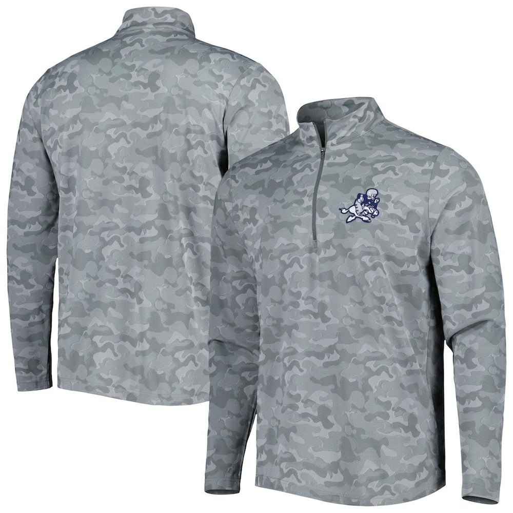 Antigua Brigade Throwback Quarter-Zip Top - Dallas Cowboys