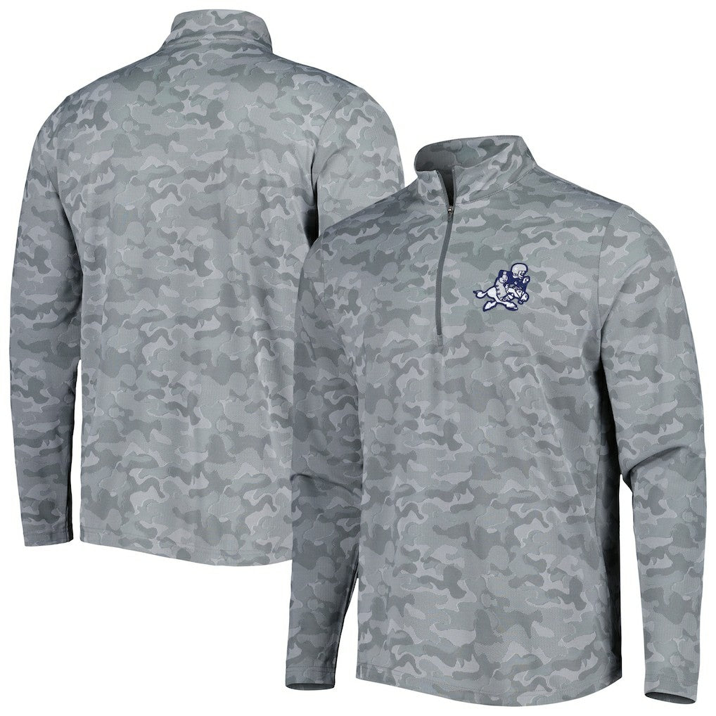 Antigua Brigade Throwback Quarter-Zip Top - Dallas Cowboys
