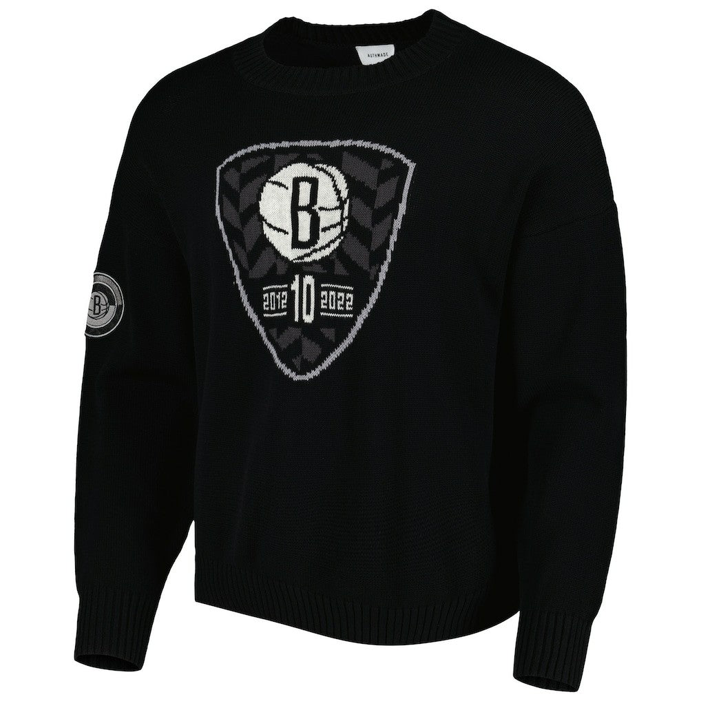NBA Brooklyn Nets AUTHMADE 10th Anniversary Pullover Sweater