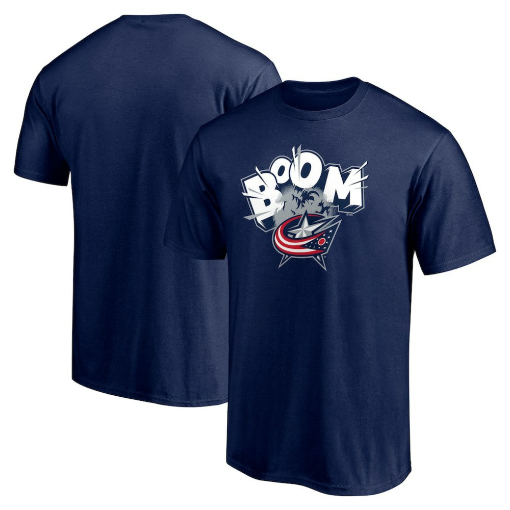 NHL Navy Columbus Blue Jackets Hometown Collection Push Ahead T-Shirt
