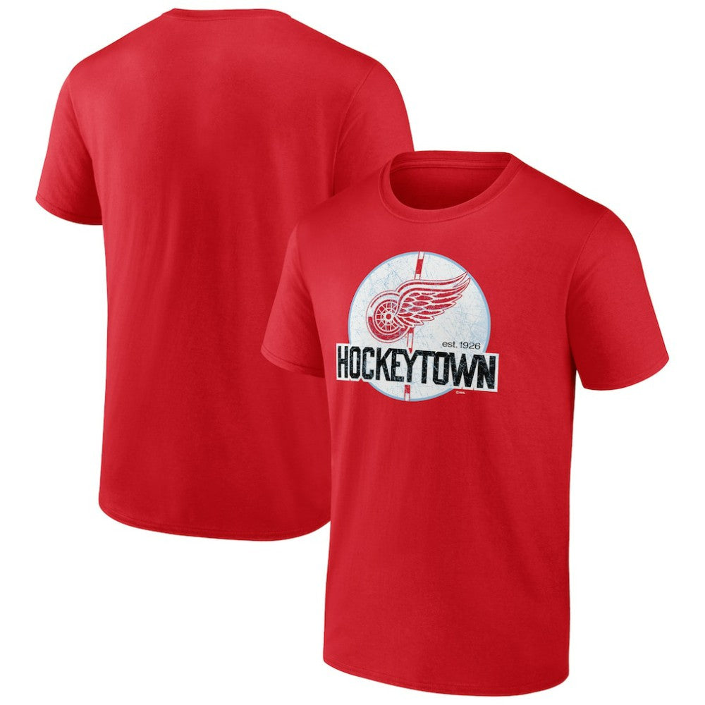 NHL Red Detroit Red Wings Ice Cluster T-Shirt