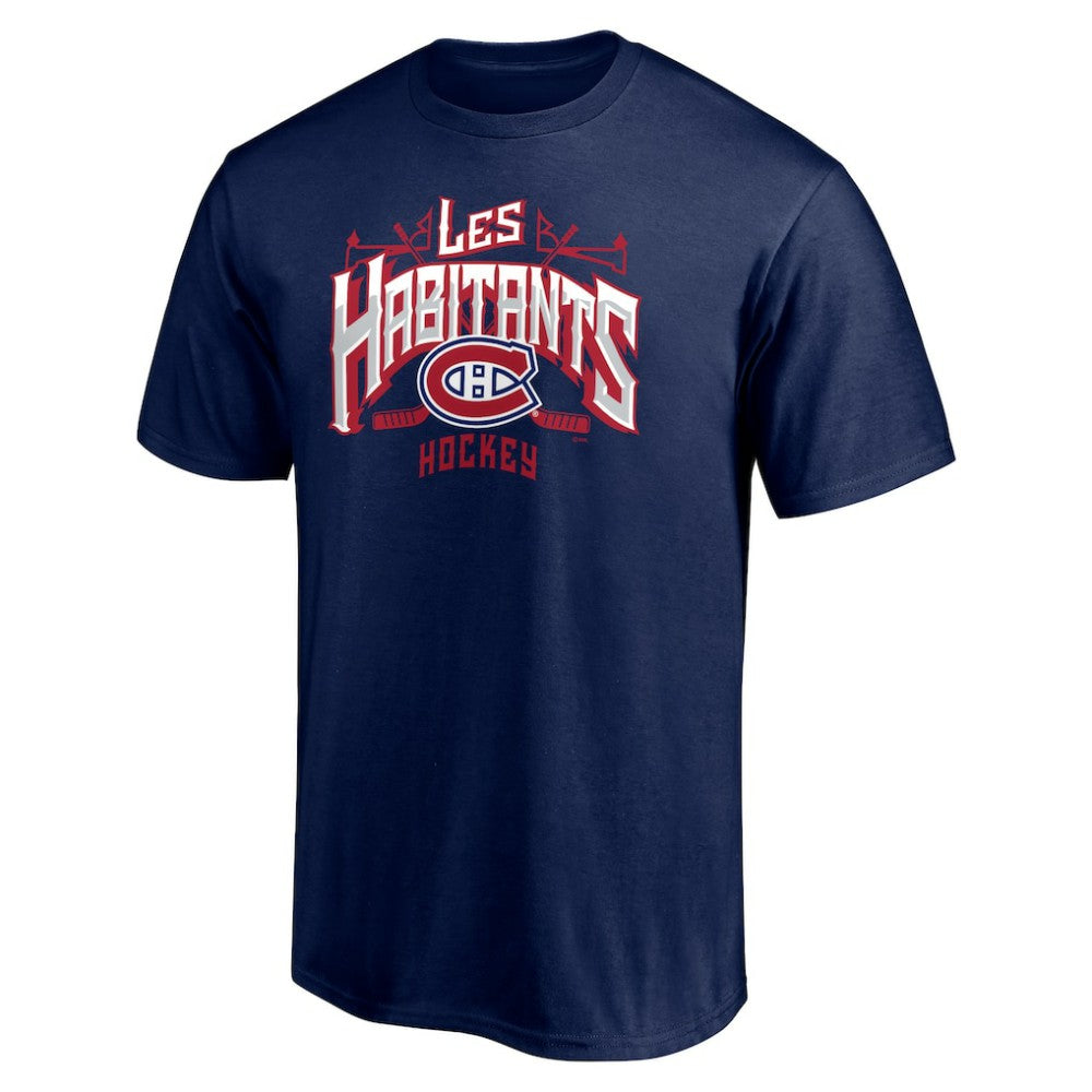 NHL Navy Montreal Canadiens Hometown Collection Push Ahead T-Shirt