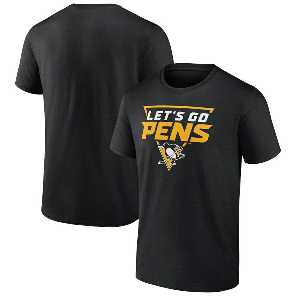 NHL Black Pittsburgh Penguins Ice Cluster T-Shirt