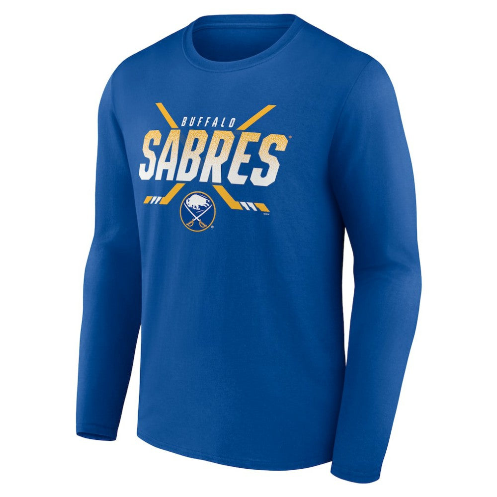 NHL Royal Buffalo Sabres Covert Logo Long Sleeve T-Shirt