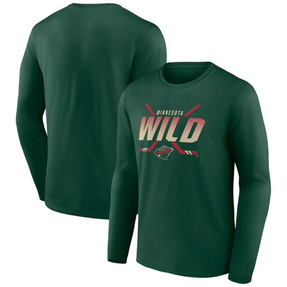 NHL Green Minnesota Wild Team Covert Long Sleeve T-Shirt