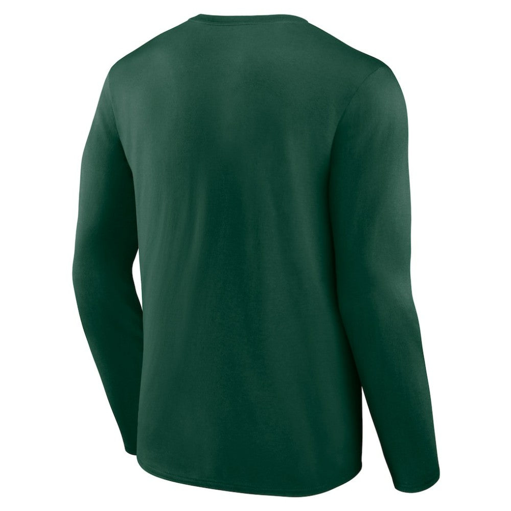NHL Green Minnesota Wild Team Covert Long Sleeve T-Shirt