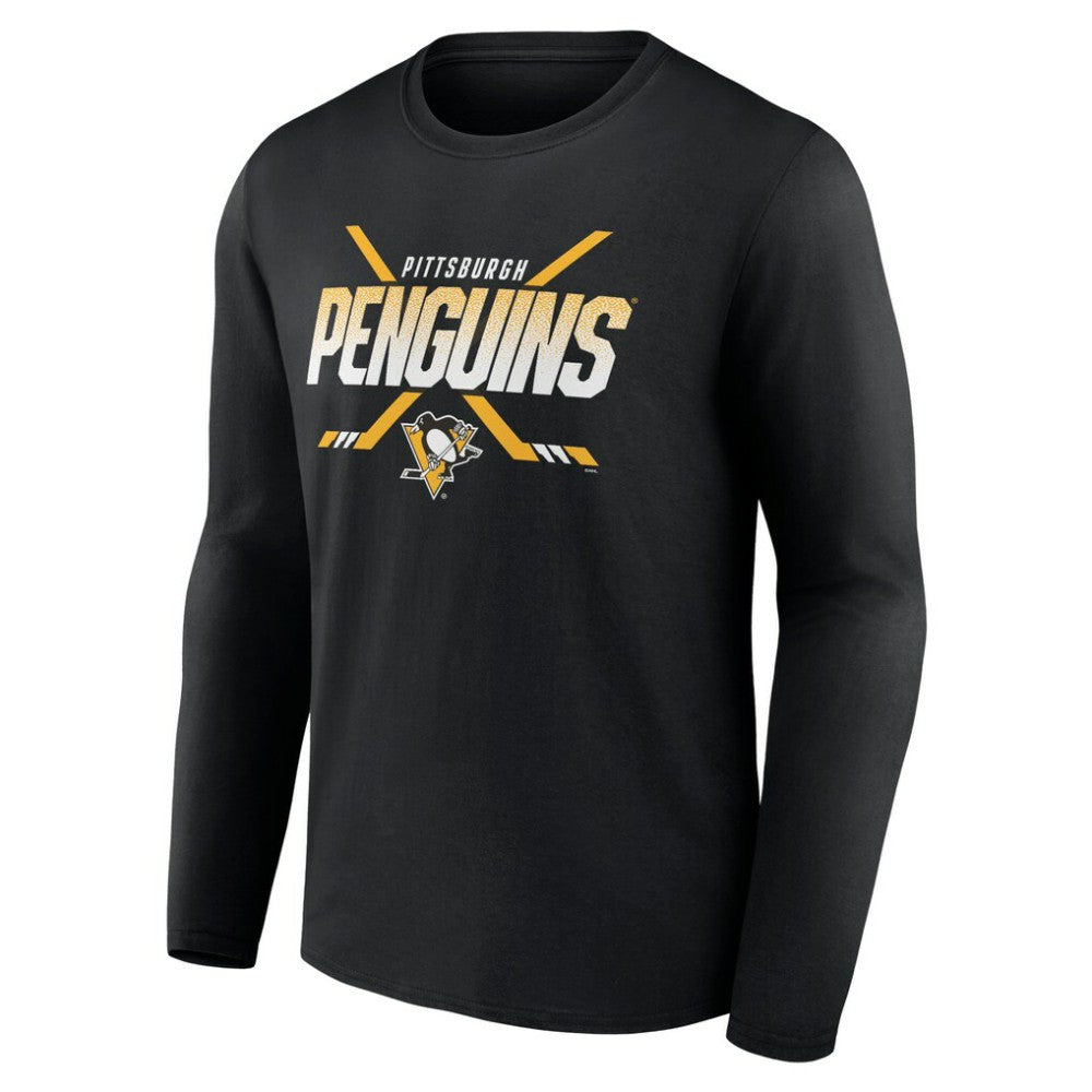 NHL Black Pittsburgh Penguins Team Covert Long Sleeve T-Shirt