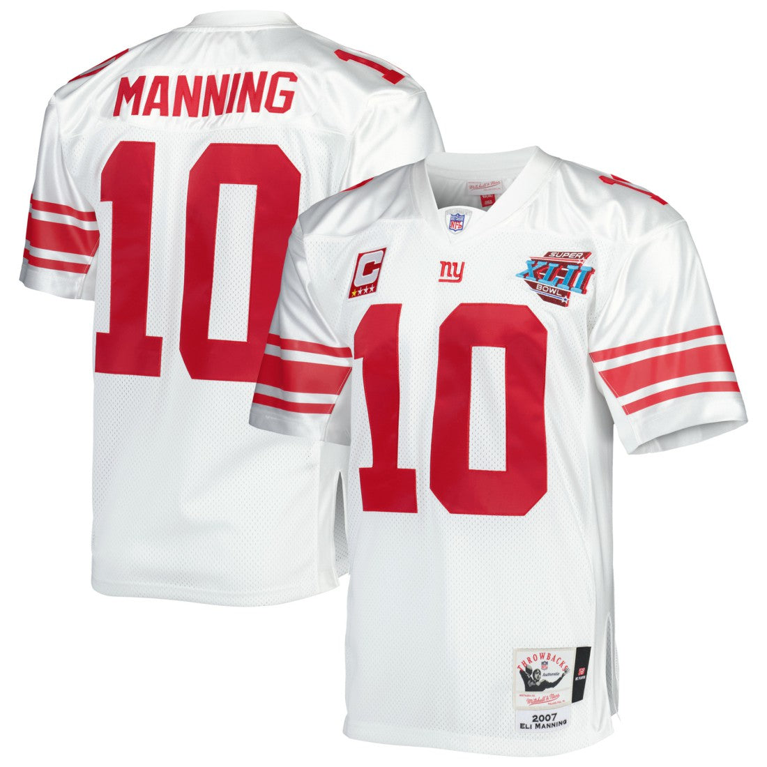 Eli Manning  2007 Authentic Throwback Retired Player Jersey - New York Giants
