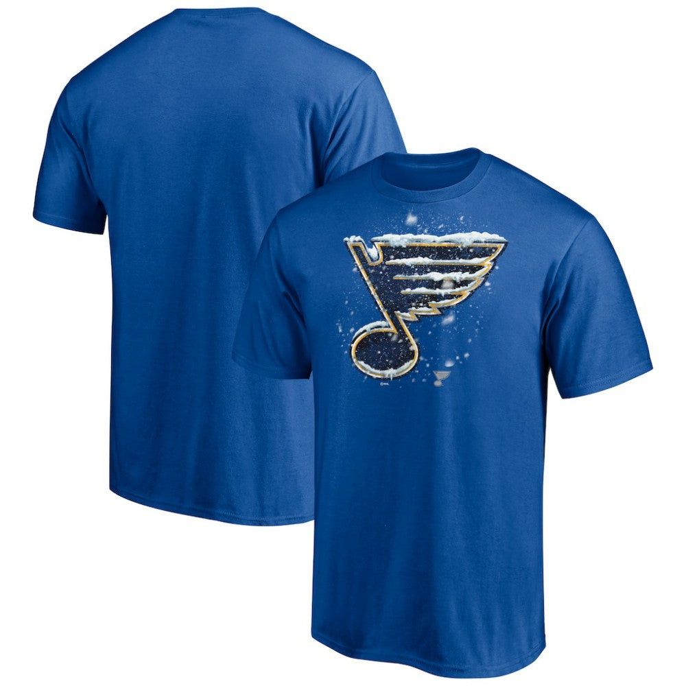 NHL Blue St. Louis Blues Snow Logo T-Shirt