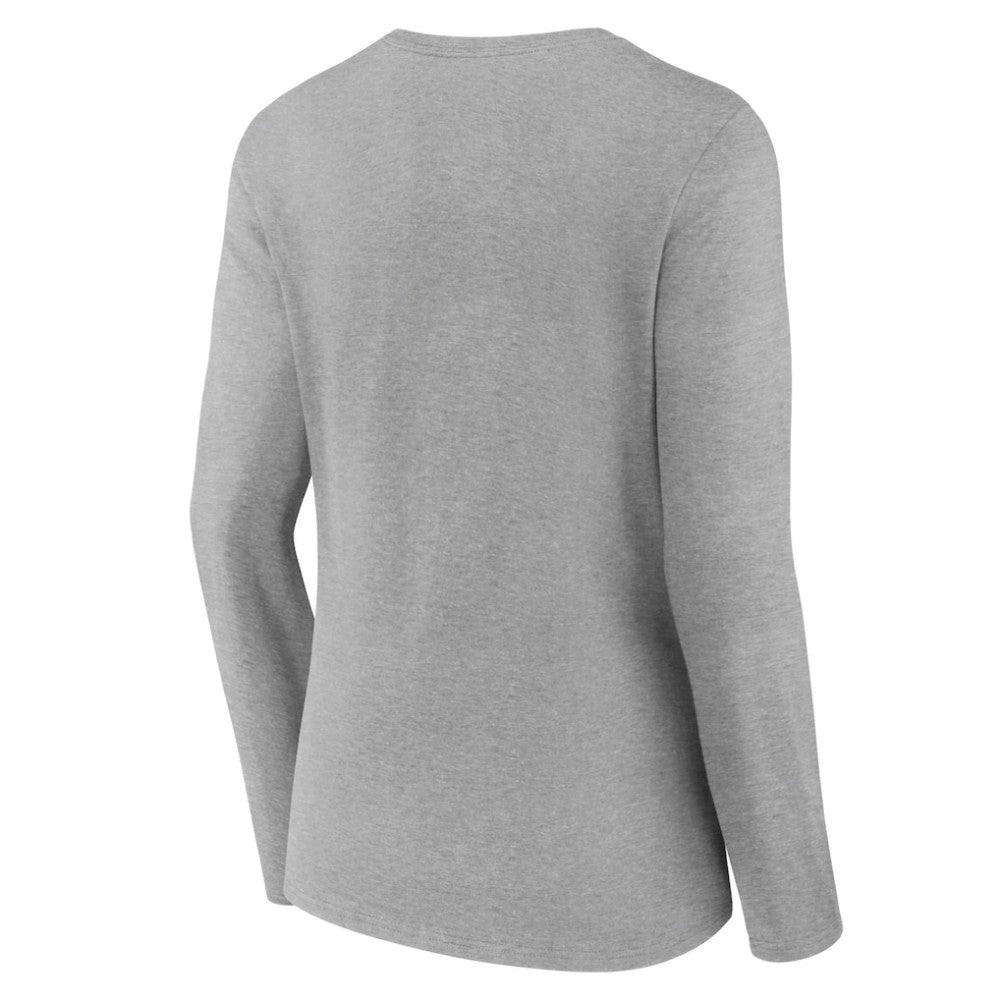 NHL Heathered Gray Toronto Maple Leafs Women's Forge Long Sleeve V-Neck T-Shirt