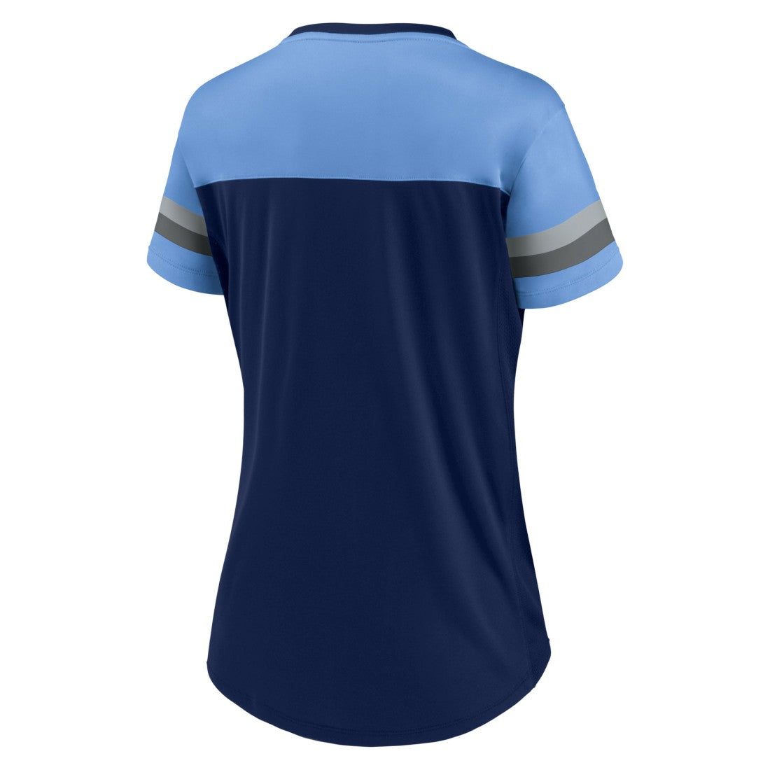 Women's Blitz & Glam Lace-Up V-Neck Jersey T-Shirt - Tennessee Titans