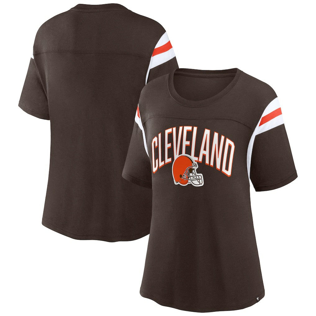 Women's Earned Stripes T-Shirt - Cleveland Browns