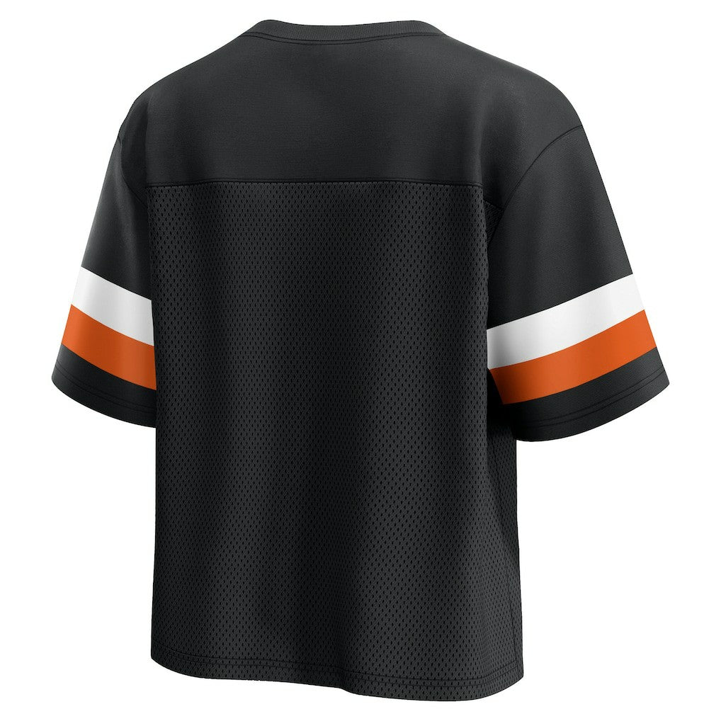Women's Established Jersey Cropped V-Neck T-Shirt - Cincinnati Bengals