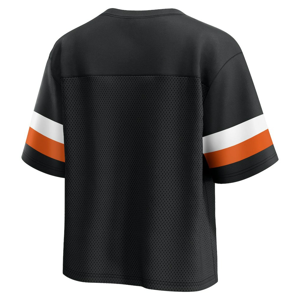 Women's Established Jersey Cropped V-Neck T-Shirt - Cincinnati Bengals